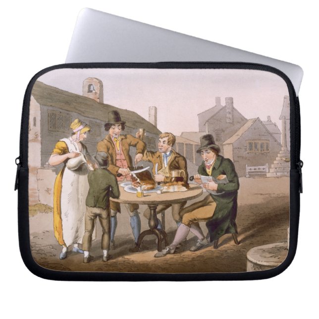 Midsummer Eve, from `Costume of Yorkshire' engrave Laptop Sleeve (Front)