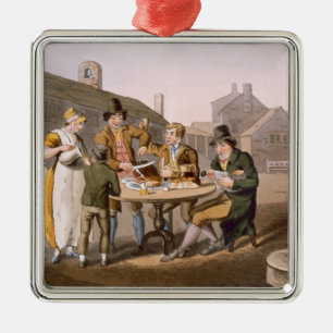 Midsummer Eve, from `Costume of Yorkshire' engrave Metal Ornament