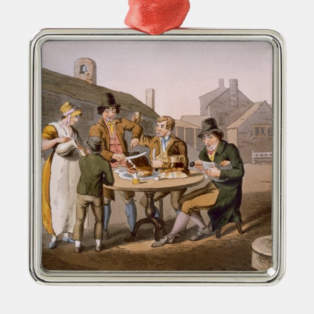 Midsummer Eve, from `Costume of Yorkshire' engrave Metal Ornament (Front)