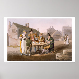 Midsummer Eve, from `Costume of Yorkshire' engrave Poster