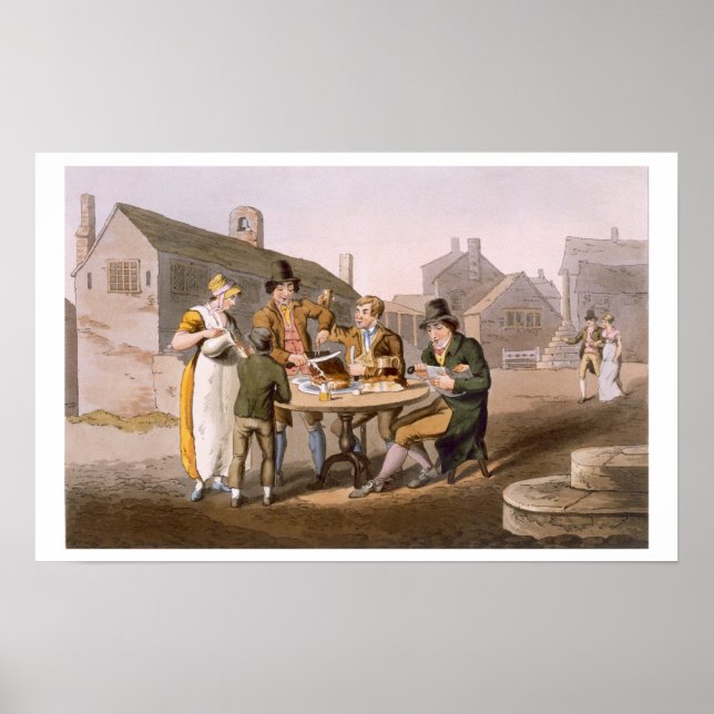 Midsummer Eve, from `Costume of Yorkshire' engrave Poster (Front)