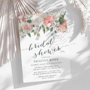 Midsummer Floral Bridal Shower Invitation
