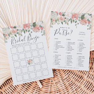 Midsummer Floral Double-Sided Bridal Shower Game