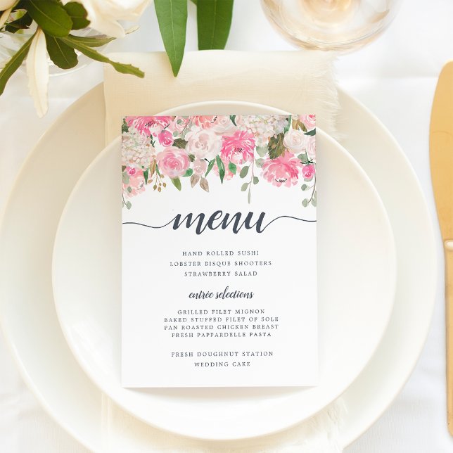 Midsummer Floral Menu Card (Creator Uploaded)