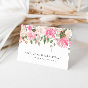 Midsummer Floral Personalized Thank You Card