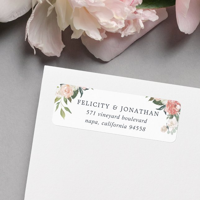 Midsummer Floral Return Address Return Address Label (Creator Uploaded)