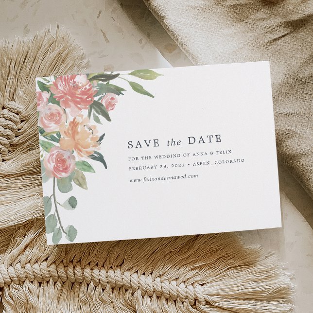 Midsummer Floral Save the Date Card (Creator Uploaded)