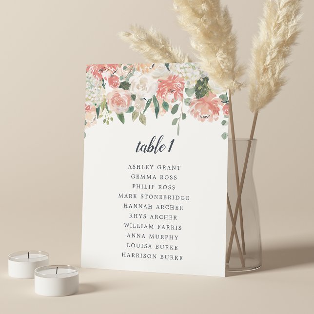 Midsummer Floral Table Seating Card (Creator Uploaded)