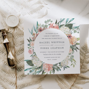 Midsummer Floral Wedding Invitation Square