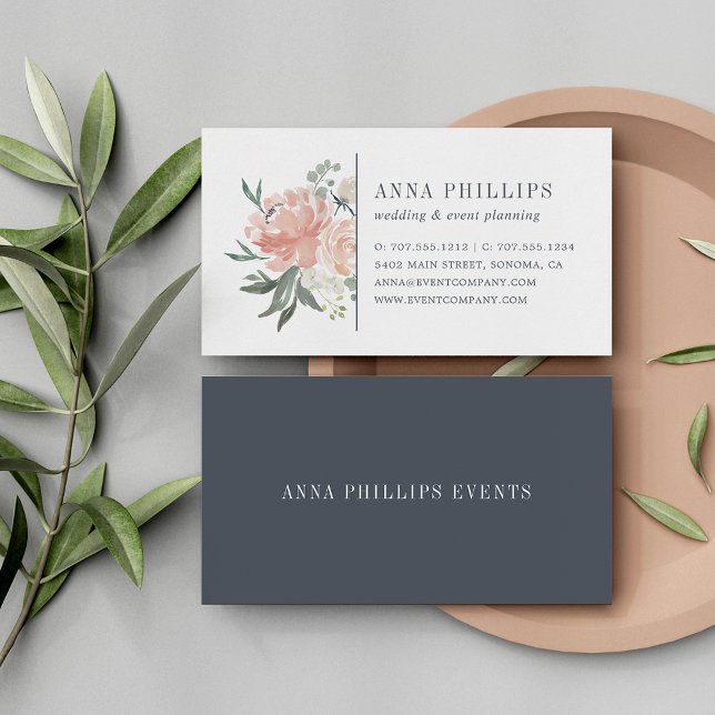 Midsummer Floral Wedding Planner Business Card (Creator Uploaded)