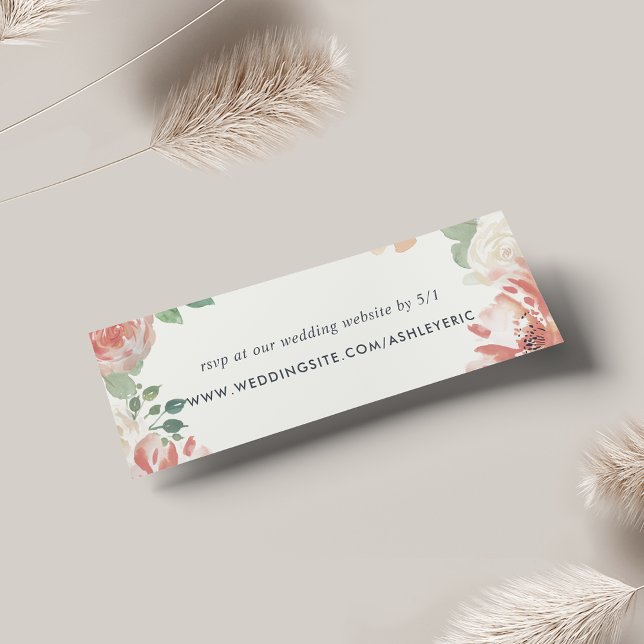 Midsummer Floral Wedding Website RSVP Cards (Creator Uploaded)