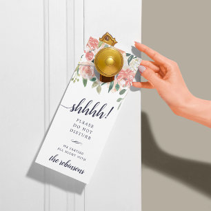 Midsummer Floral Wedding Welcome/Do Not Disturb Door Hanger