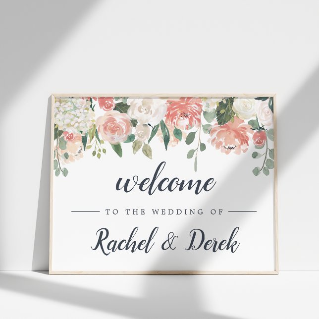Midsummer Floral Wedding Welcome Poster (Creator Uploaded)