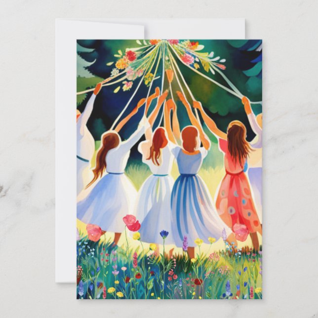 Midsummer Joy Holiday Card (Front)