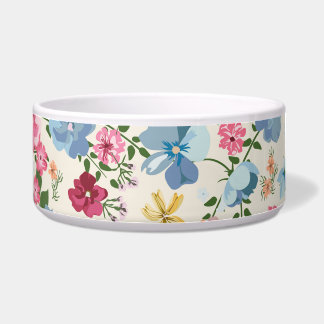 Midsummer meadow, blooming plant pattern.