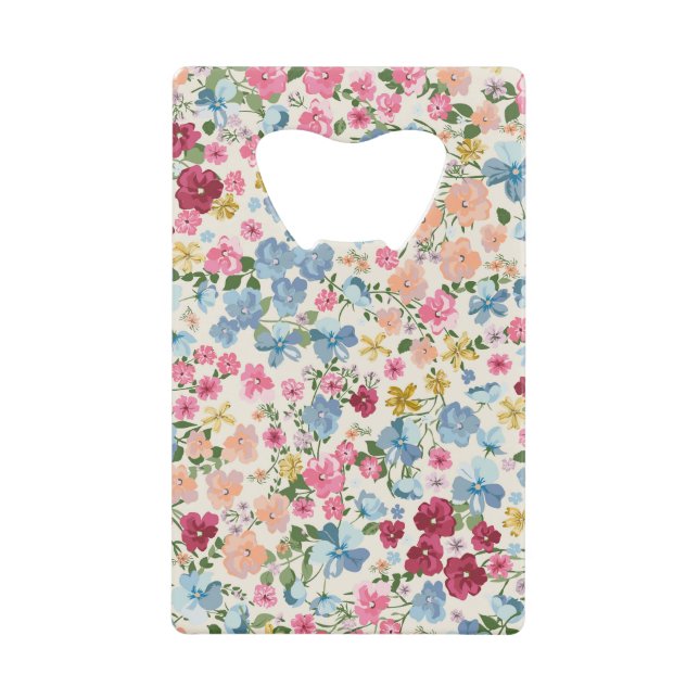 Midsummer meadow, blooming plant pattern. (Front)