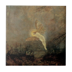 Midsummer Night by Grimshaw, Vintage Victorian Art Ceramic Tile