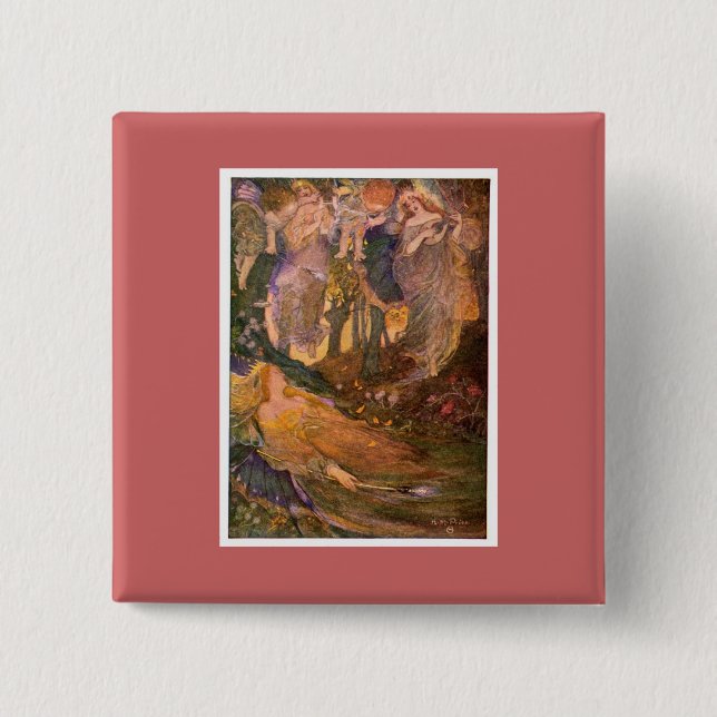 Midsummer Night's Dream 15 Cm Square Badge (Front)