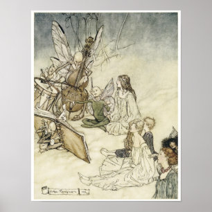 Midsummer Night's Dream, "And a fairy Song, ",1908 Poster