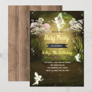 Midsummer Nights Dream party invitation