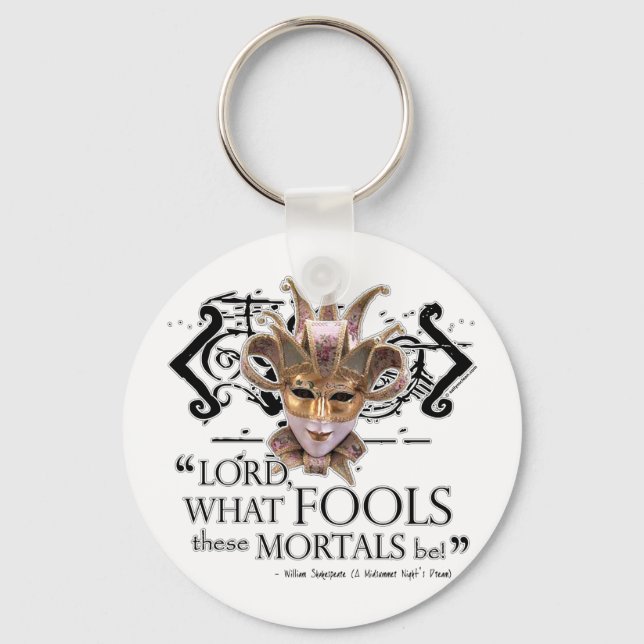 Midsummer Night's Dream Quote Key Ring (Front)
