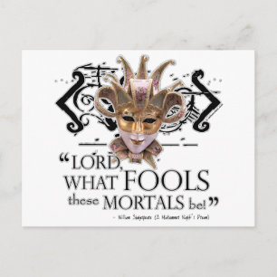 Midsummer Night's Dream Quote Postcard