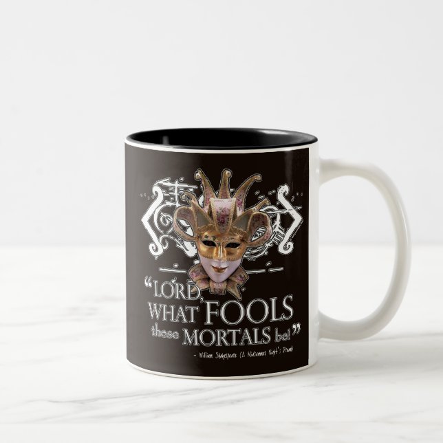 Midsummer Night's Dream Quote Two-Tone Coffee Mug (Right)
