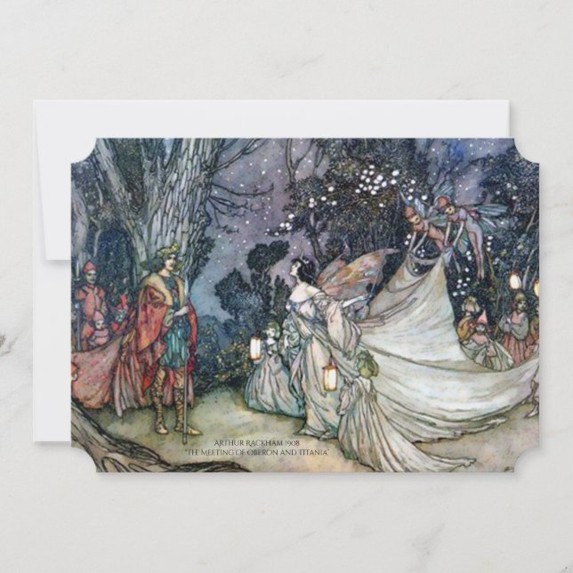 Midsummer Night's Dream Vintage Wedding Invitation (Front)