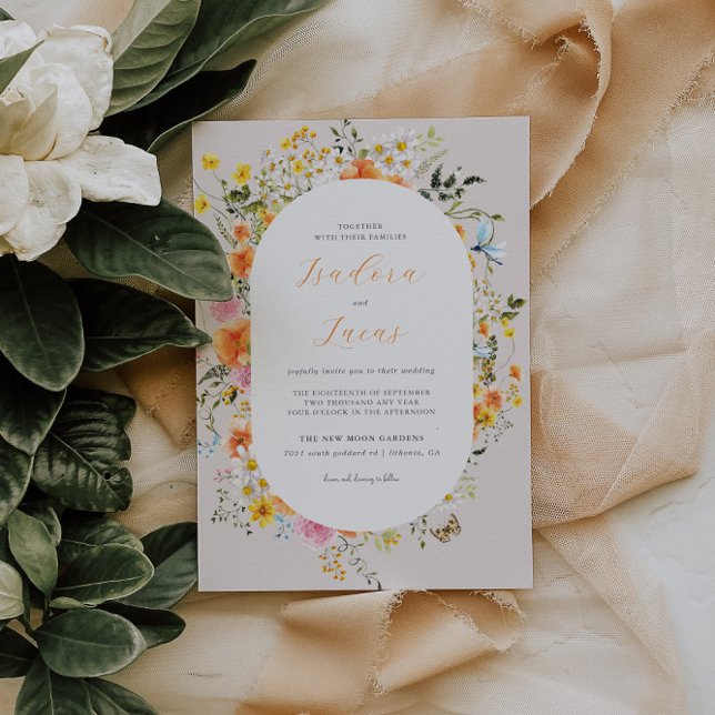 Midsummer | Romantic Autumn Florals Wedding Invitation (Creator Uploaded)