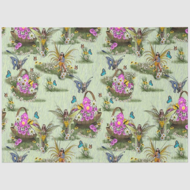 Midsummer Spring Festival Gatherers Tissue Paper (Front)