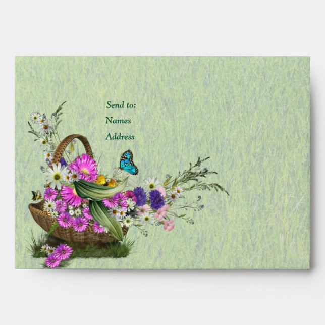 Midsummer Spring flowers Envelope (Front)