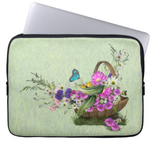 Midsummer Spring Flowers Laptop Sleeve