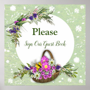 Midsummer Spring flowers Poster