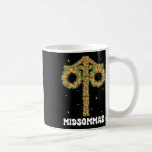 Midsummer Summer Solstice Maypole Midsommar Sweden Coffee Mug