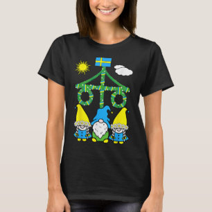 Midsummer Summer Solstice Maypole Midsommar Sweden T-Shirt