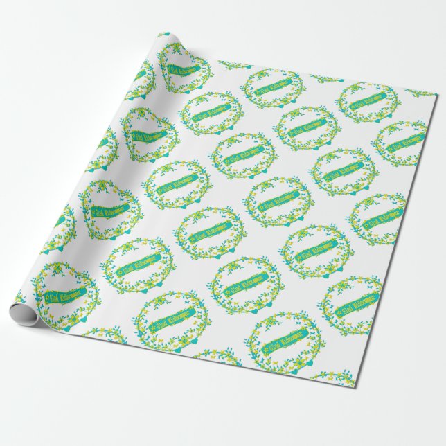 Midsummer symbol sweden wrapping paper (Unrolled)