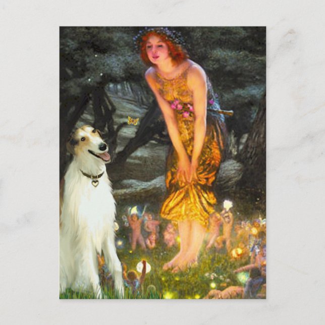 Midsummers Eve - Borzoi Postcard (Front)