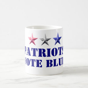 Midterms 2026 Patriots Vote Blue Democrats Coffee Mug