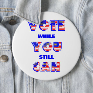 Midterms 2026 Voting 6 Cm Round Badge