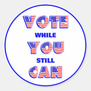 Midterms 2026 Voting Classic Round Sticker
