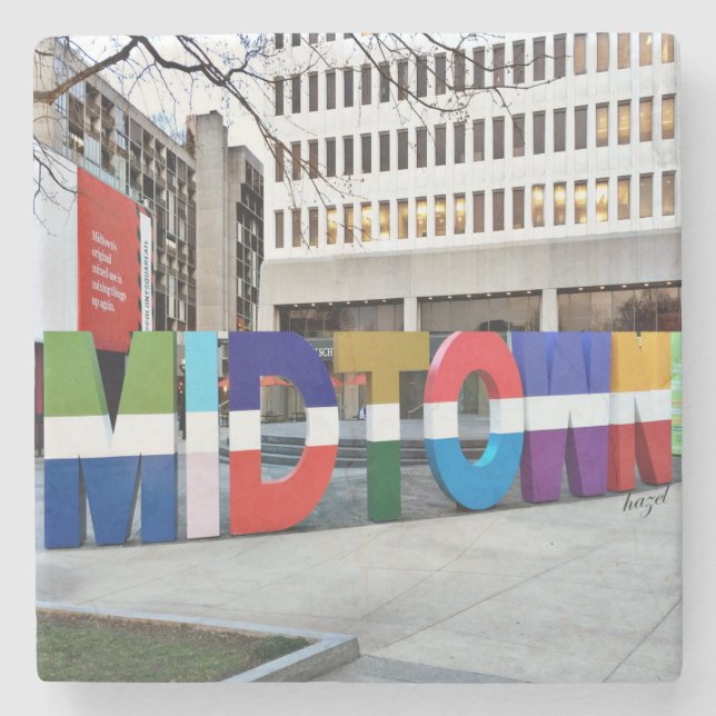 Midtown Atlanta Sign , Coaster (Front)