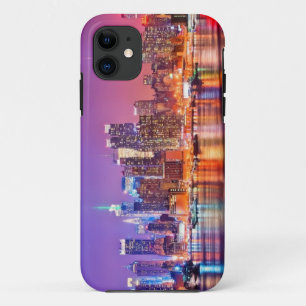 Midtown Manhattan at night with Empire Stae iPhone 11 Case