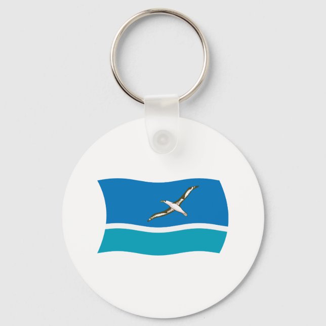 Midway Island Flag Keychain (Front)