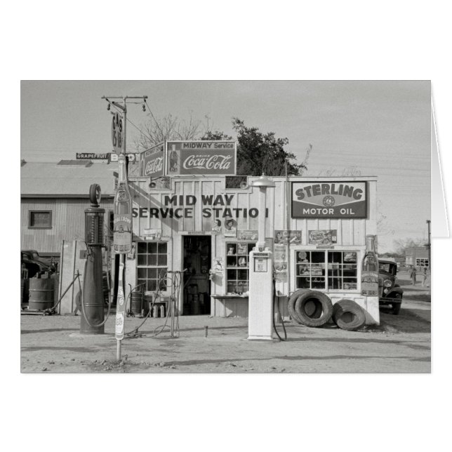 Midway Service Station, 1939 (Front Horizontal)
