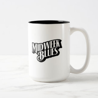 Midweek Blues logo 15 oz Two-Tone Mug