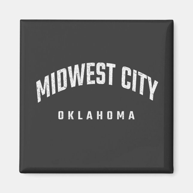 Midwest City Oklahoma OK Magnet (Front)