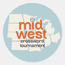 Midwest Crossword Tournament Stickers