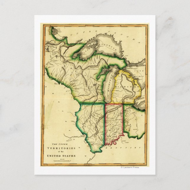 Midwest in the United StatesPanoramic Map Postcard (Front)