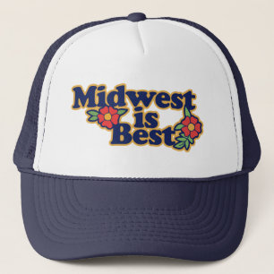 Midwest is Best Retro Daisy Trucker Hat