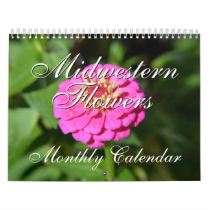 Midwestern Flowers Nature Photography Calendar
